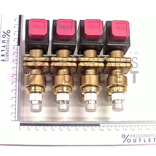 Solenoid valve Batterie 4-fach - 61.184.1231/01 - Magnetventil Batterie 4-fach