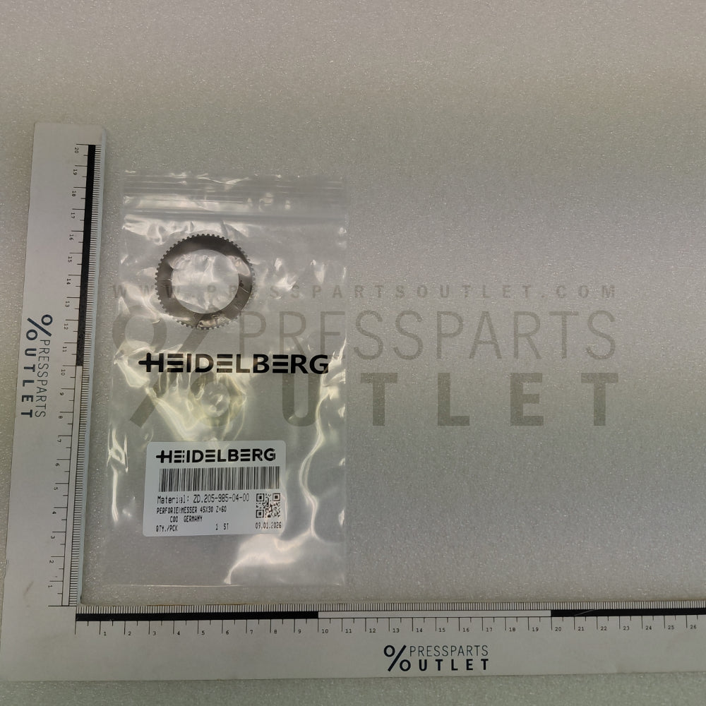 Perforating disc 45x30 z=60 - ZD.205-985-04-00 - Perforiermesser 45x30 z=60
