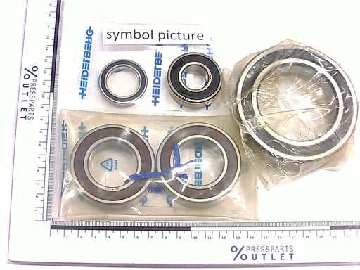 Grooved ball bearing  6003 befettet - 00.600.0218/ - Rillenkugellager  6003 befettet