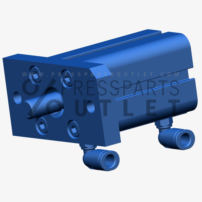 Pneumatic cylinder D25 H25 mit Flansch - 4D.334.006 /01 - Pneumatikzylinder D25 H25 mit Flansch