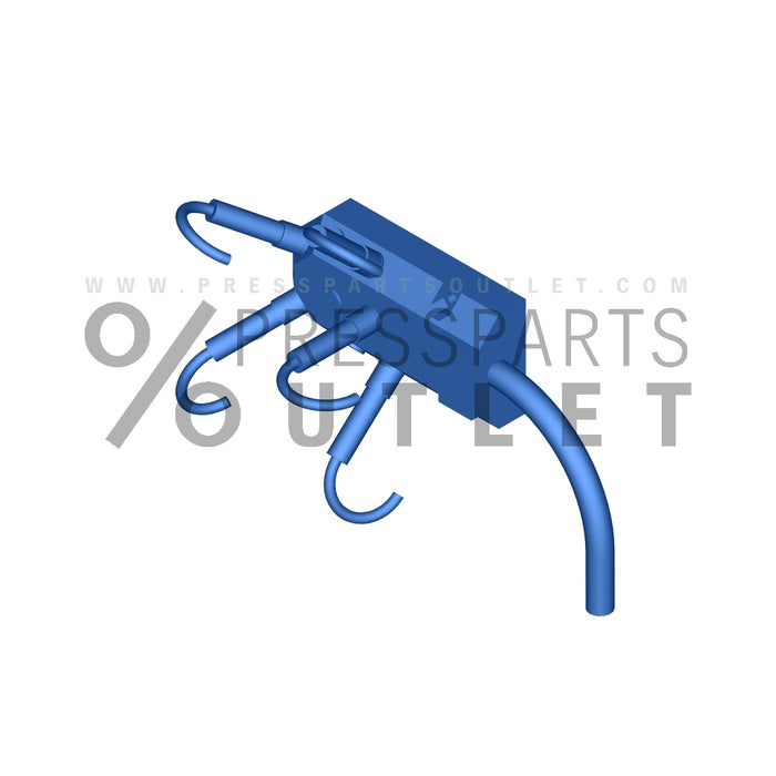 Distributor BOX-M8-3L8 5mPUR - FH.0730004/01 - Verteiler BOX-M8-3L8 5mPUR