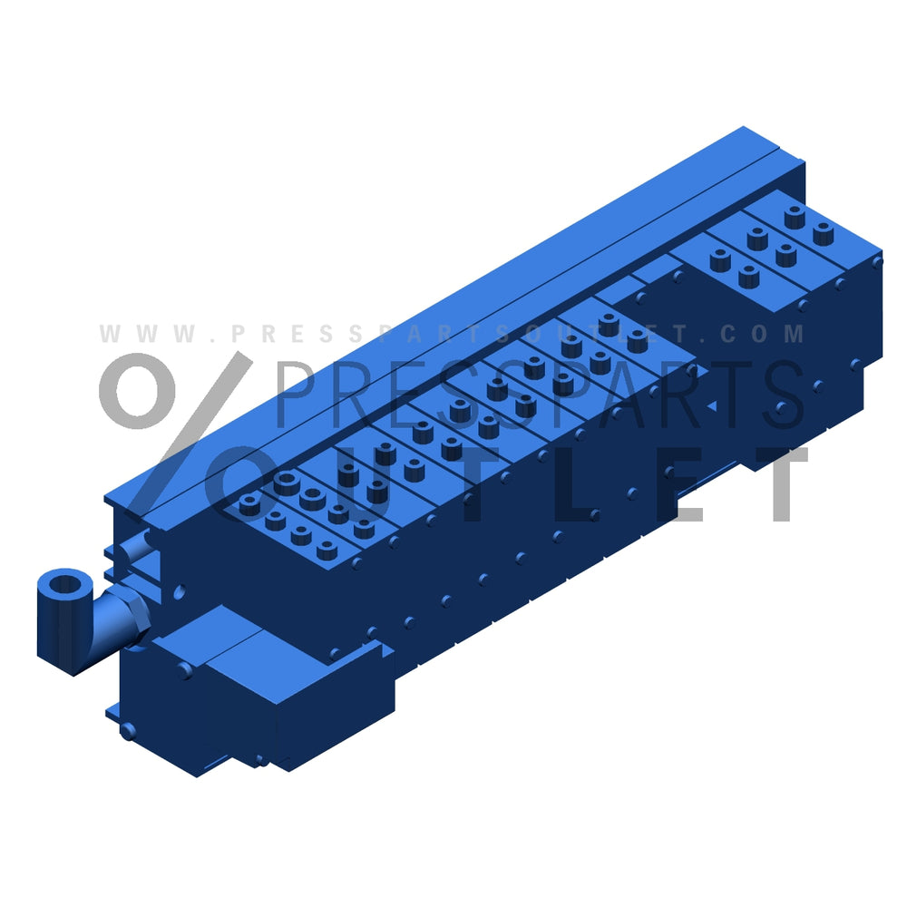 Valve unit cpl. Midiventilblock - G2.335.044 /05 - Ventilinsel kpl Midiventilblock