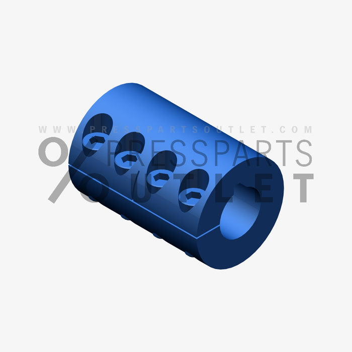 Clamp coupling geschlitzt, d=16 - MN.0440004/00 - Schalenkupplung geschlitzt, d=16